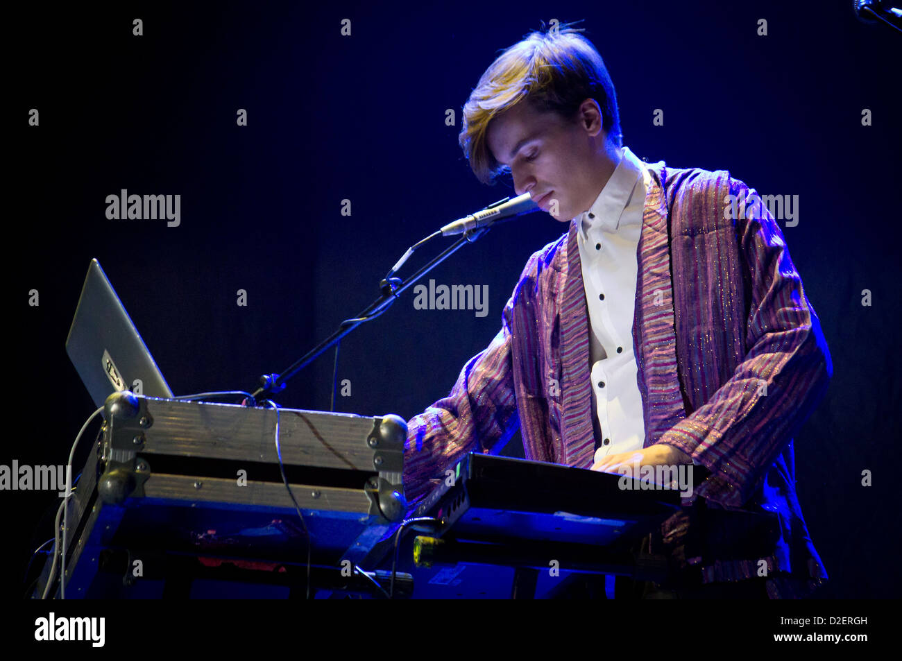 November 20, 2012 - The eglish indie-rock band Spector performs at the Mediolanum Forum, Assago, Milan, Italy Stock Photo