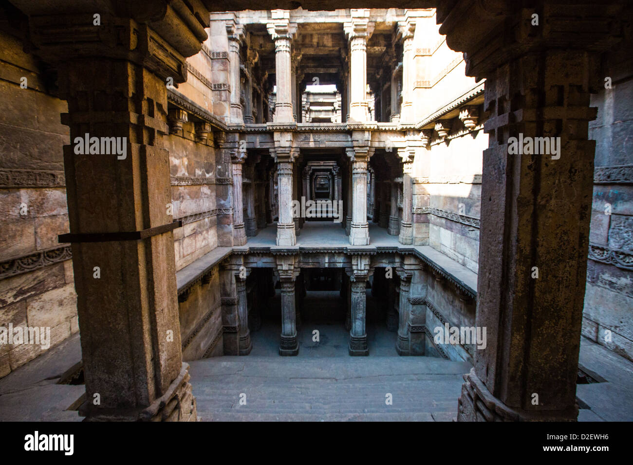 Hari-ni Vav step well in Ahmedabad, India Stock Photo