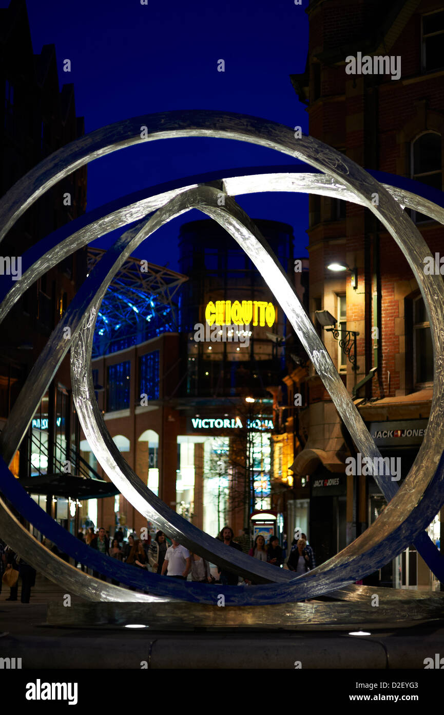 Spirit of Belfast public Art sculpture sited at Cornmarket, Northern