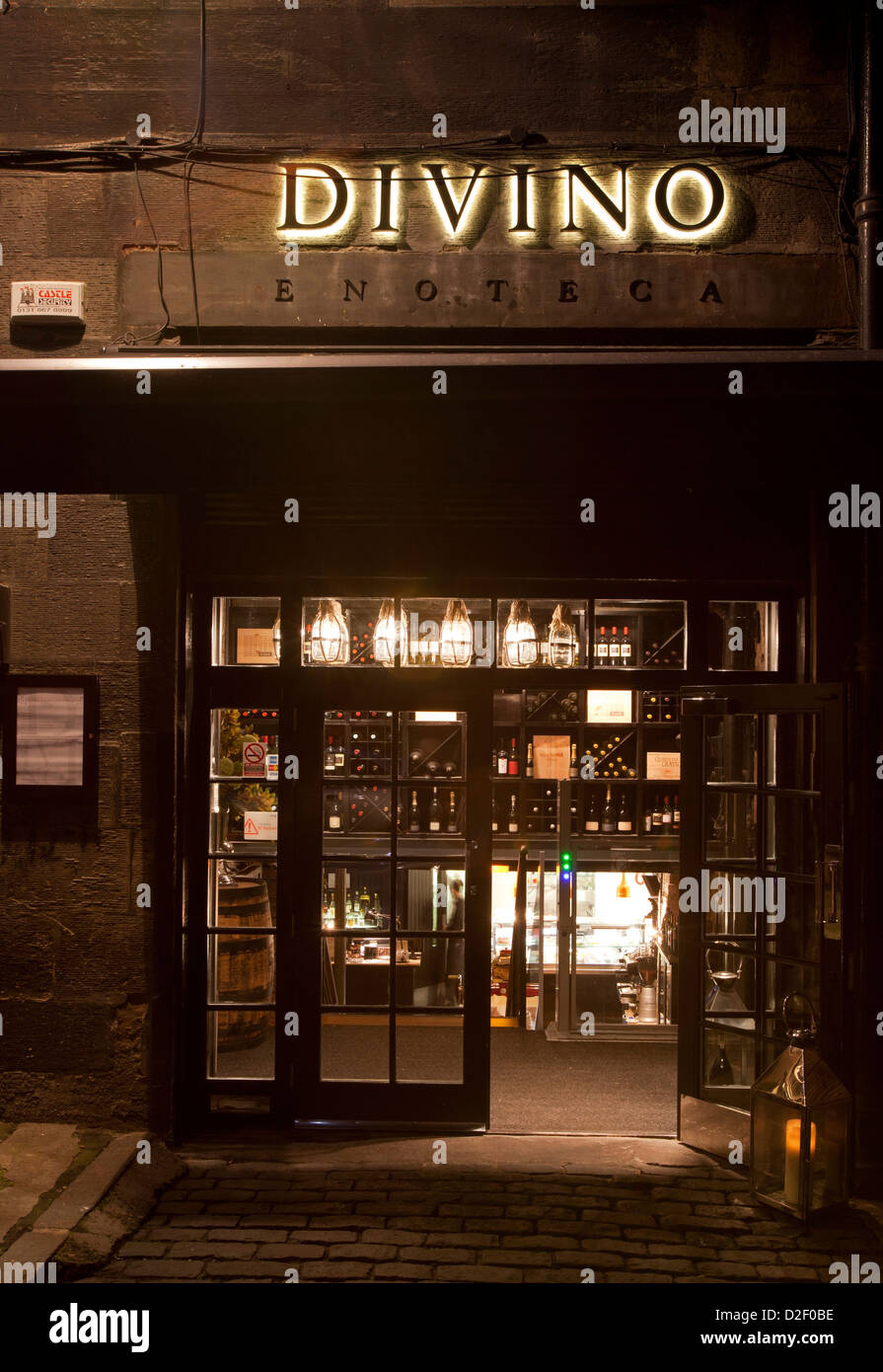 Divino's restaurant, Edinburgh Stock Photo Alamy