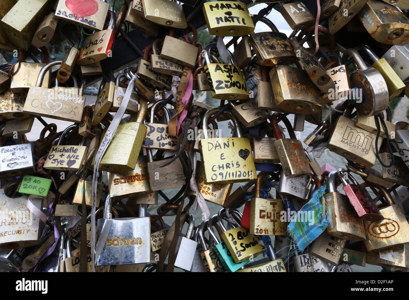 Love Padlocks. Paris. France Stock Photo Alamy