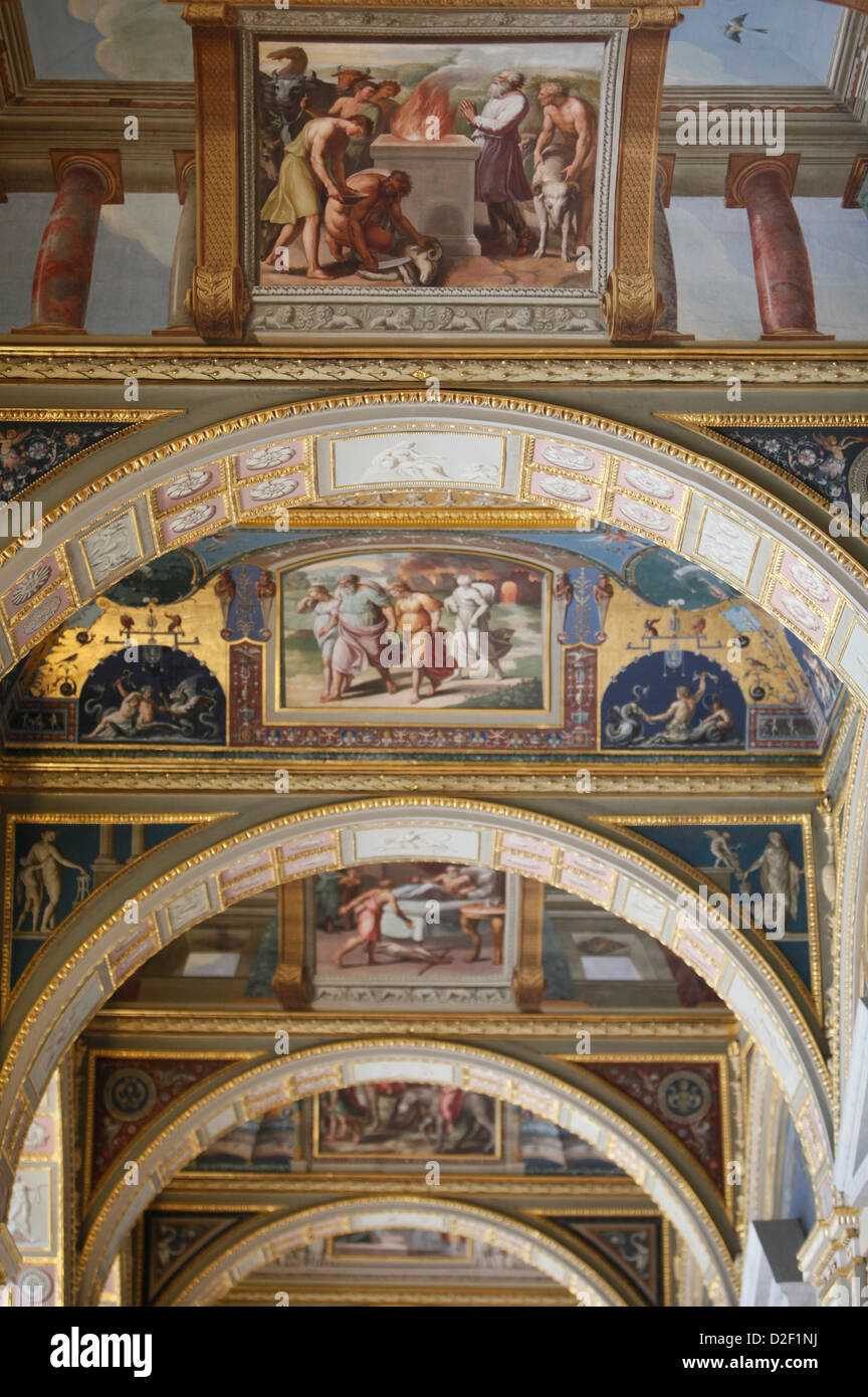 Hermitage Museum. The loggia of Raphael. Saint Petersburg. Russia Stock