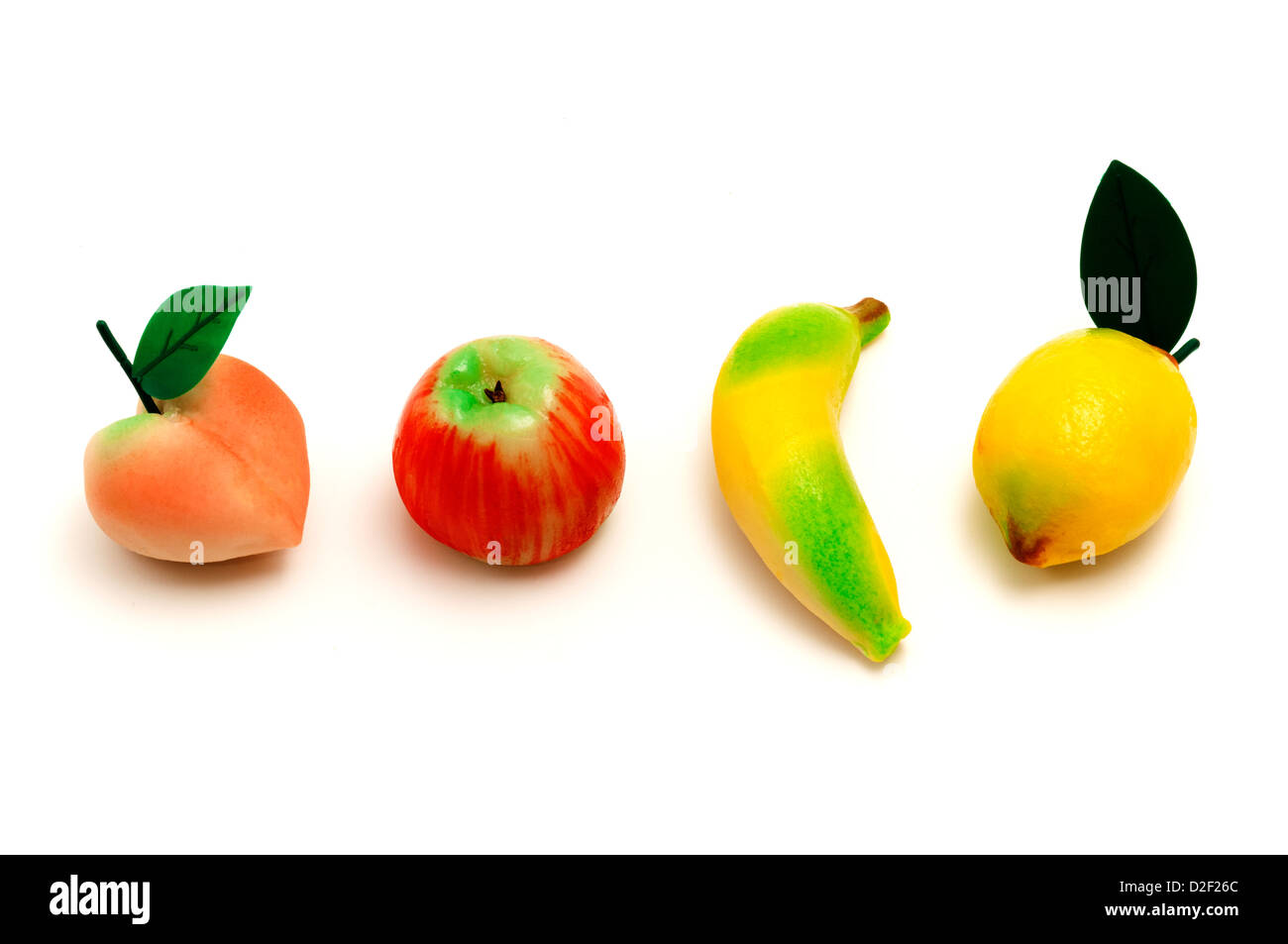 Frutta martorana (traditional sicialian fruit shaped marzipan pastry