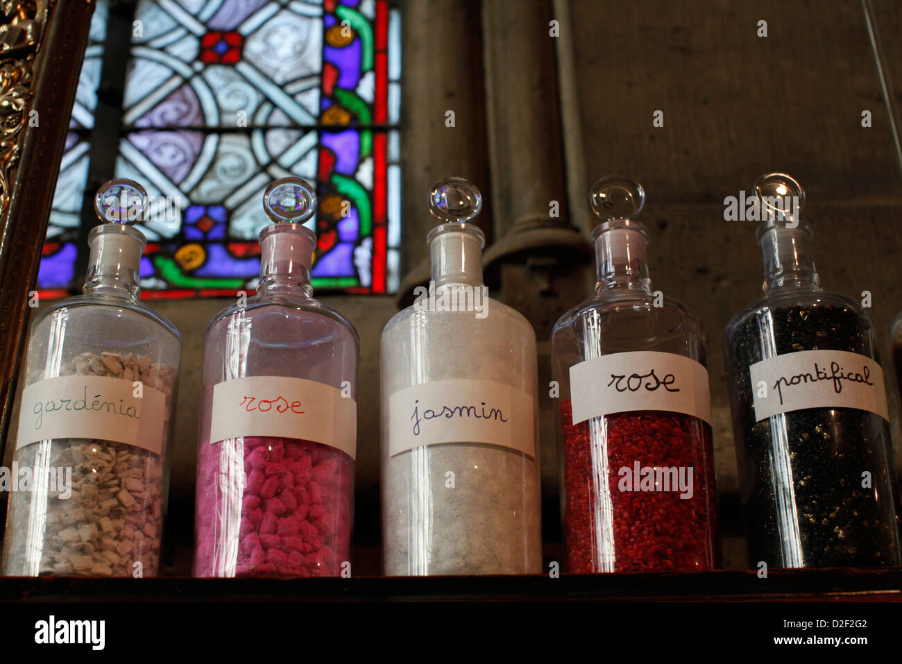 Notre Dame cathedral, Paris. Incense fragrances in the sacristy Paris