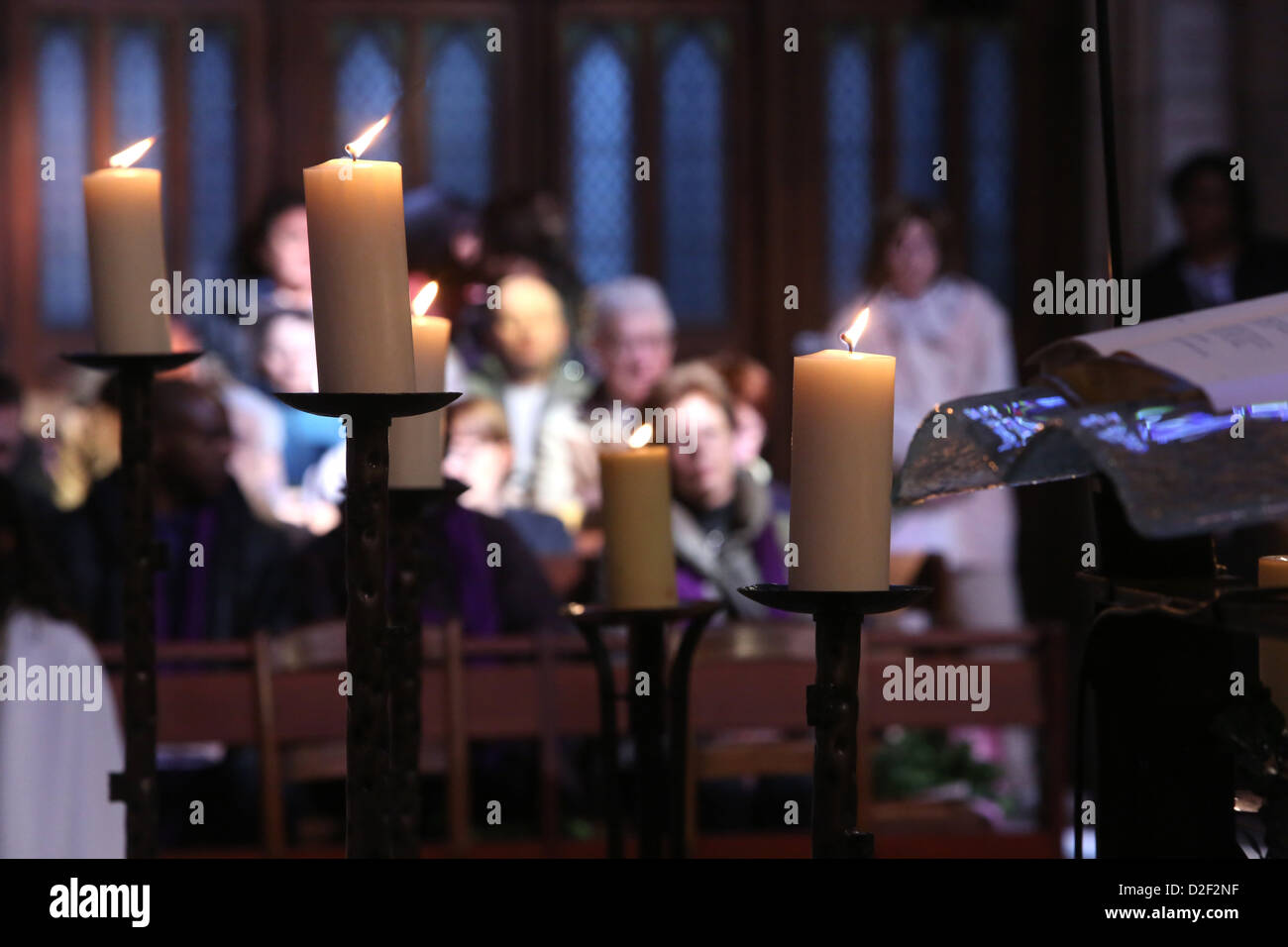 Church candles. Paris. France Stock Photo Alamy