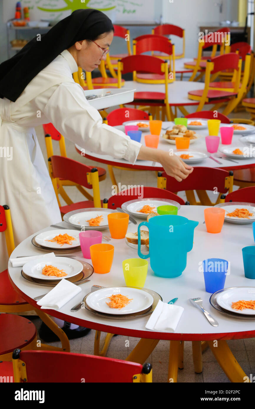 School meal Montrouge. France. Stock Photo
