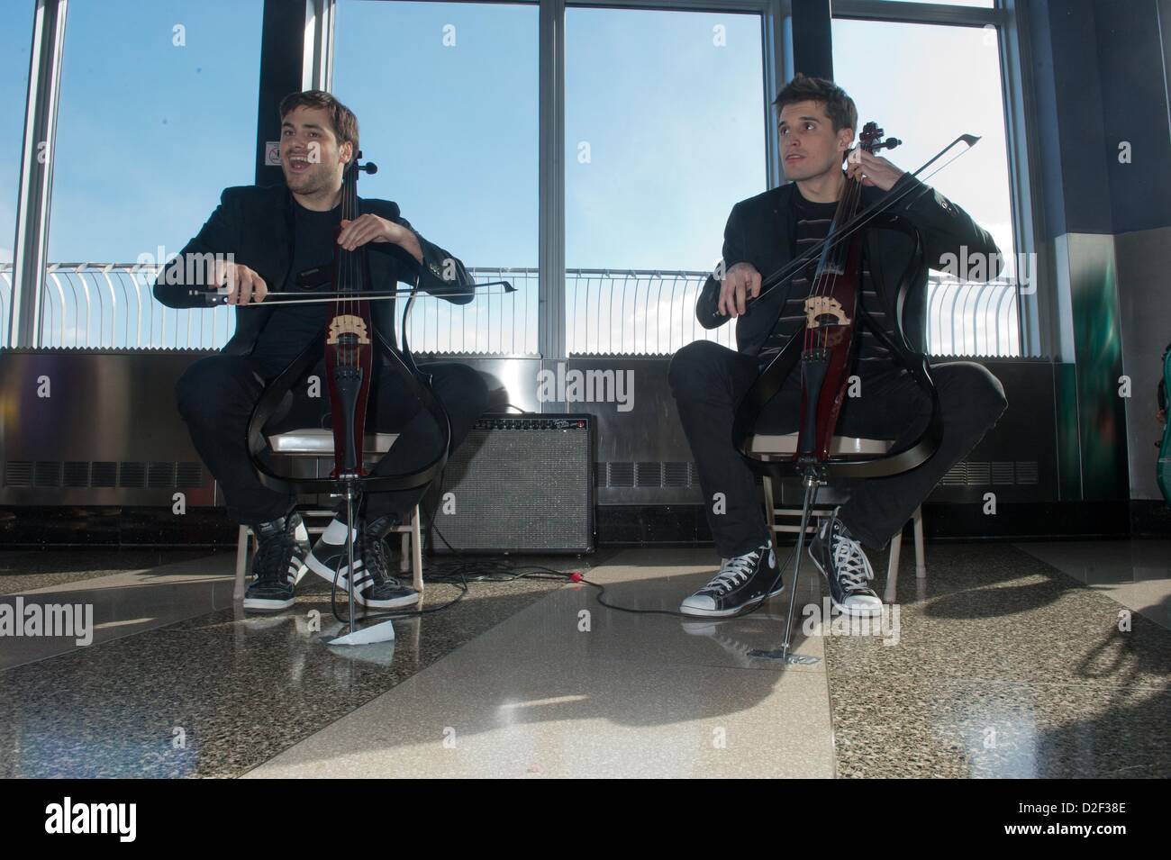 Cellists luka sulic and stjepan hauser hi-res stock photography and ...