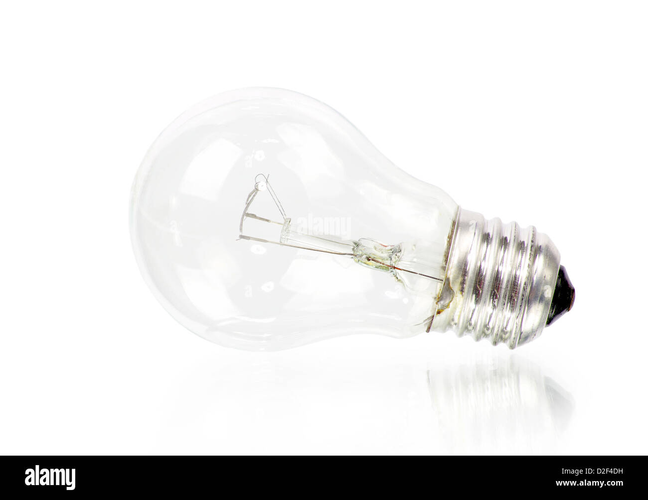 Light bulb isolated on white Stock Photo - Alamy