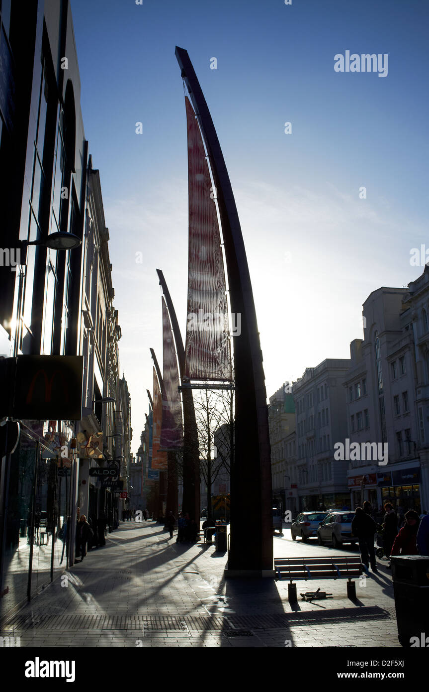 Modern Art on Royal Avenue Belfast Northern Ireland Celebrating the