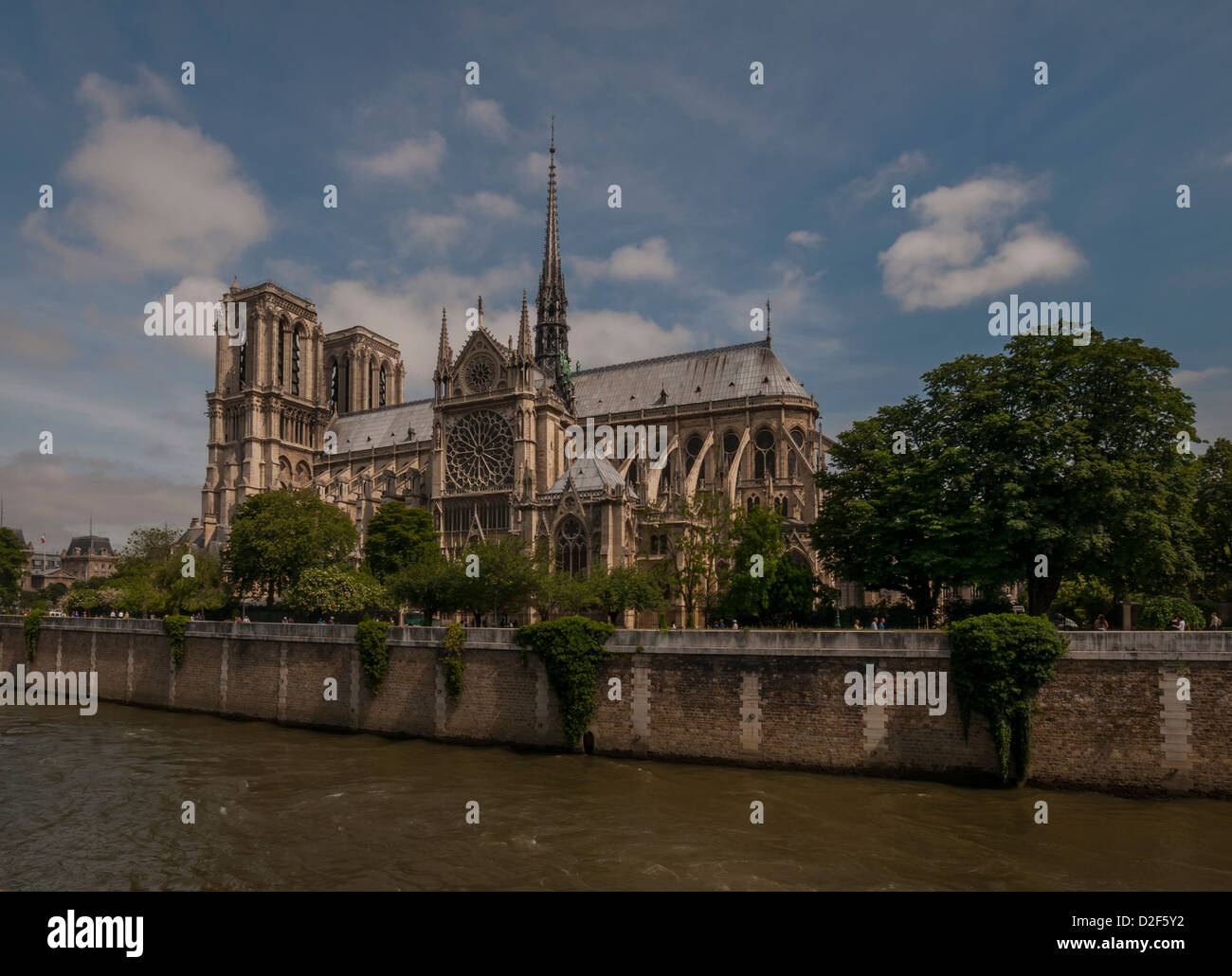 Cathedral of Notre Dame de Paris,France Stock Photo