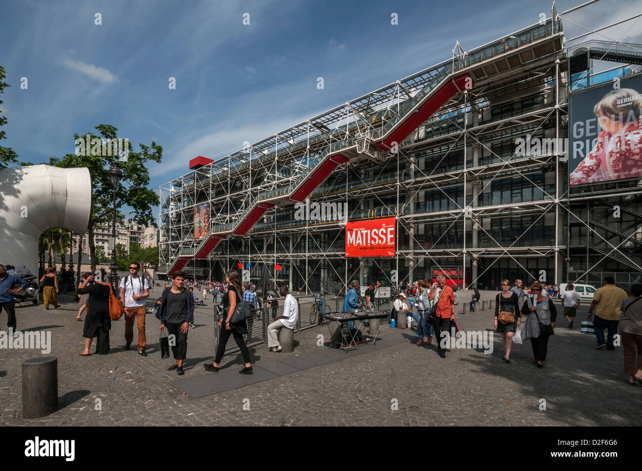 Centre Georges Pompidou,Paris,France Stock Photo