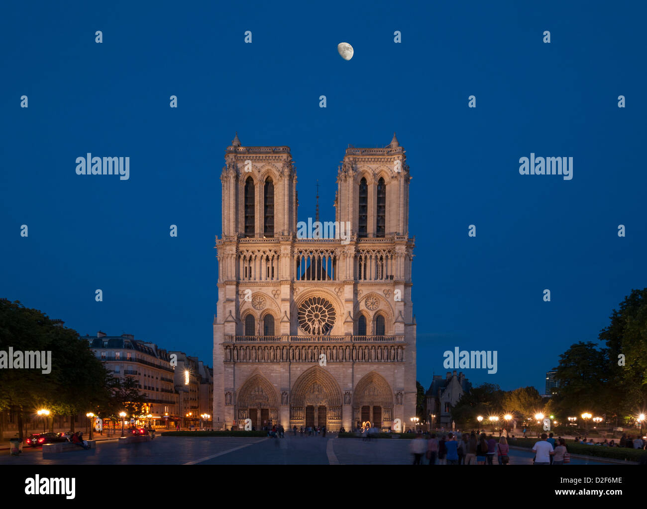 Cathedral of Notre Dame de Paris,France Stock Photo