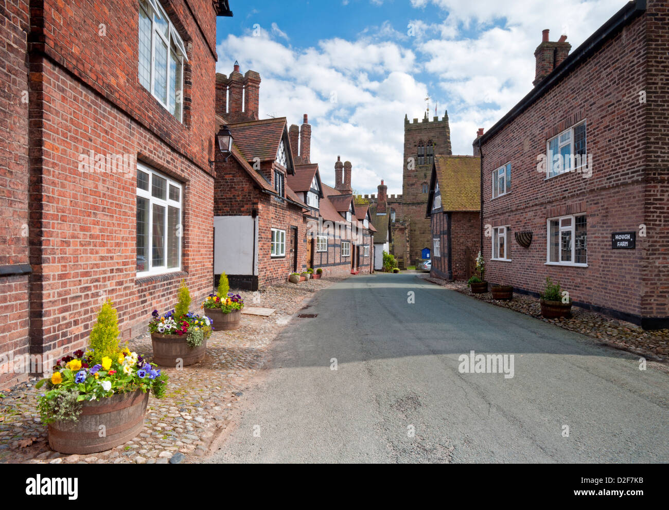 Spring in the Village of Great Budworth, Great Budworth, Cheshire, England, UK Stock Photo