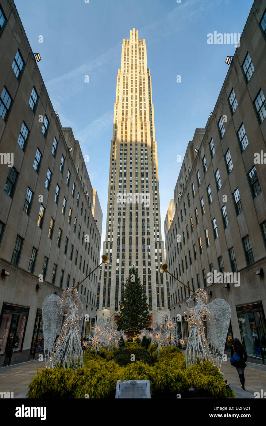 GE Building, Rockefeller Center, Manhattan, New York City, USA Stock Photo