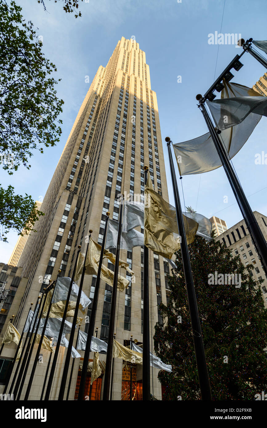 GE Building, Rockefeller Center, Manhattan, New York City, USA Stock Photo