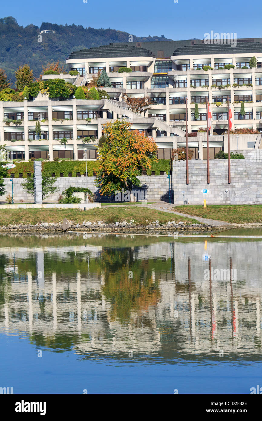 Linz City / Town Hall and Danube river, Austria Stock Photo - Alamy