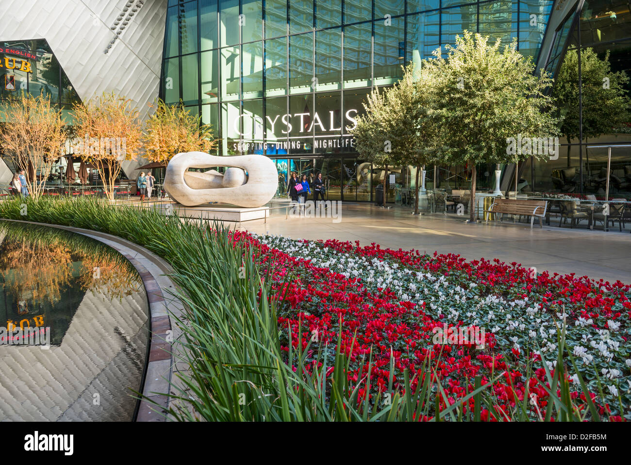 The Crystals shopping, dining, and entertainment complex at CityCenter