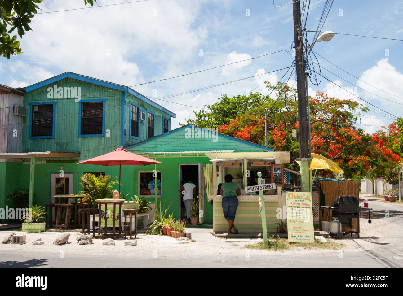 A restaurant on Harbour Island,Eleuthera, Bahamas Stock Photo Alamy