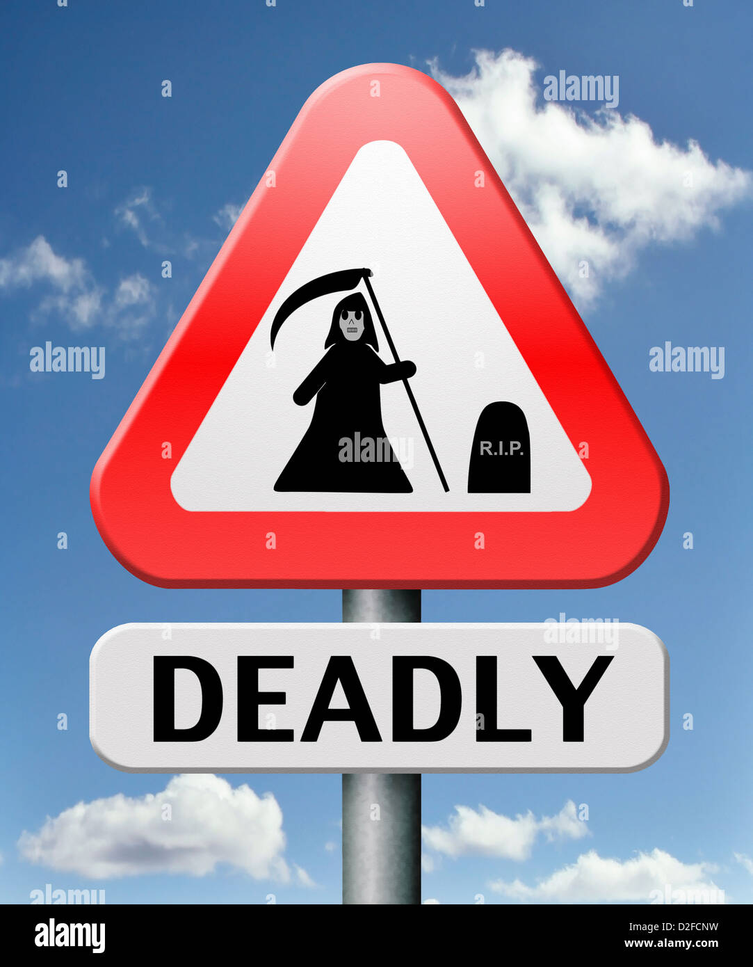 deadly dangerous warning sign very risky business life threatening