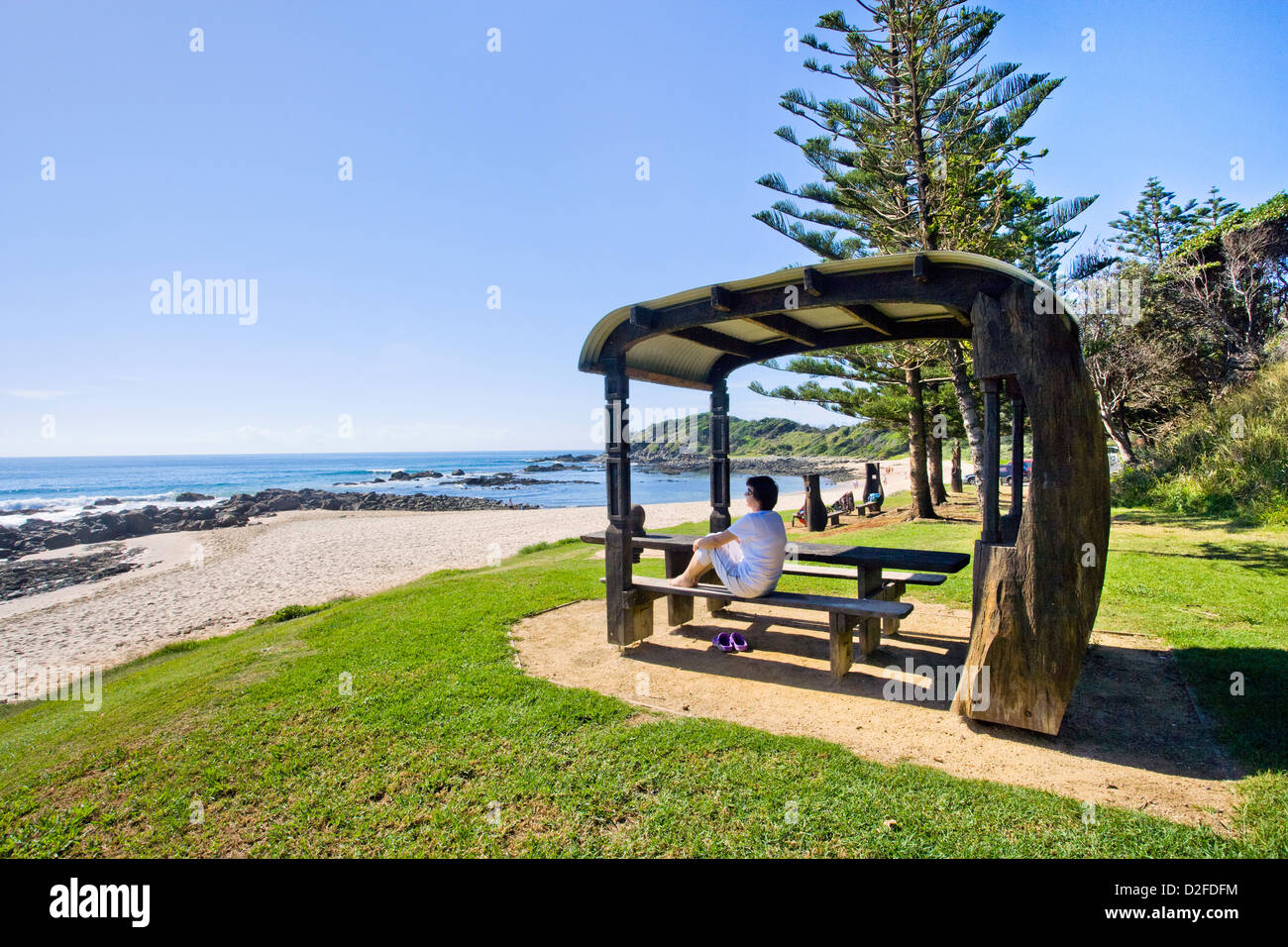 Port Macquarie, Shelly Beach, public art on the beach, caravan style