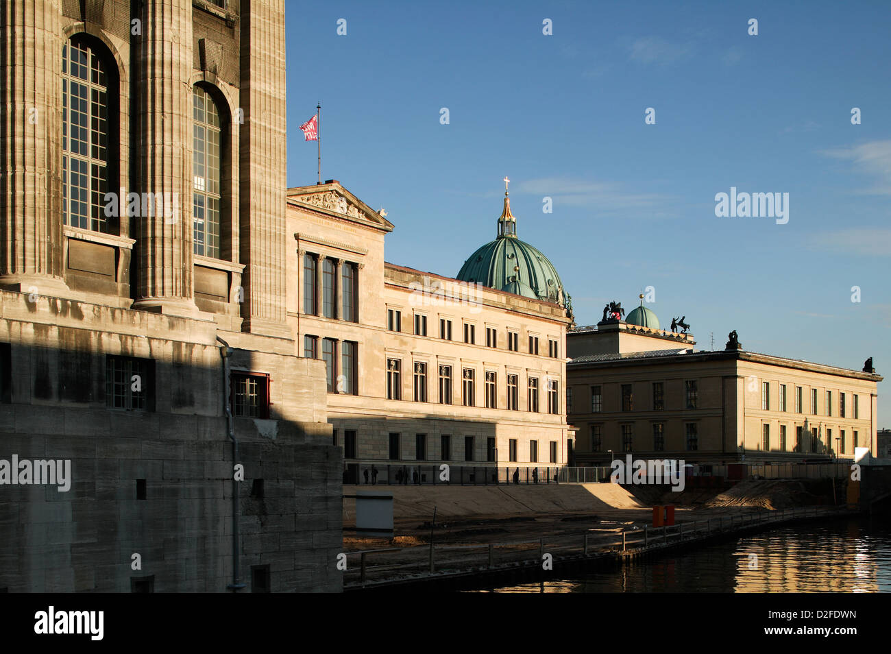 Berlin, Germany, Museum Island in central Berlin in the evening light ...