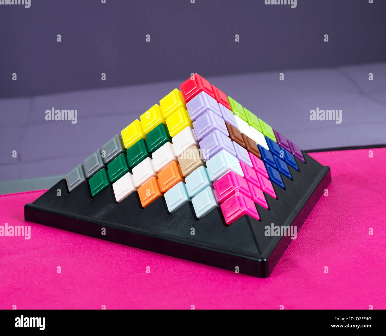 Building blocks of the pyramid Stock Photo