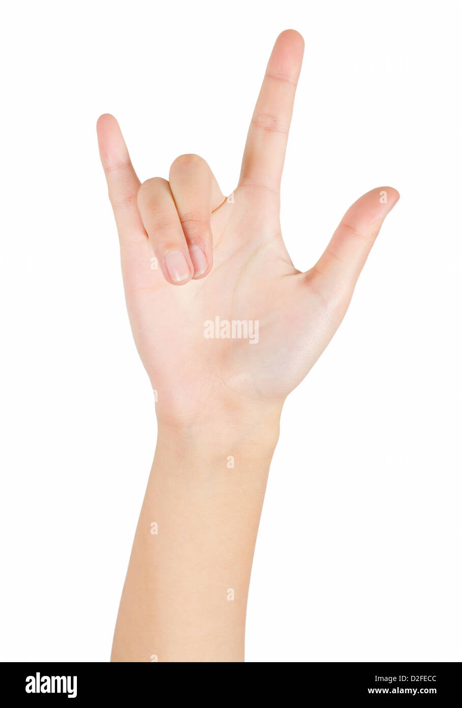 Woman hand isolated on white background Stock Photo - Alamy