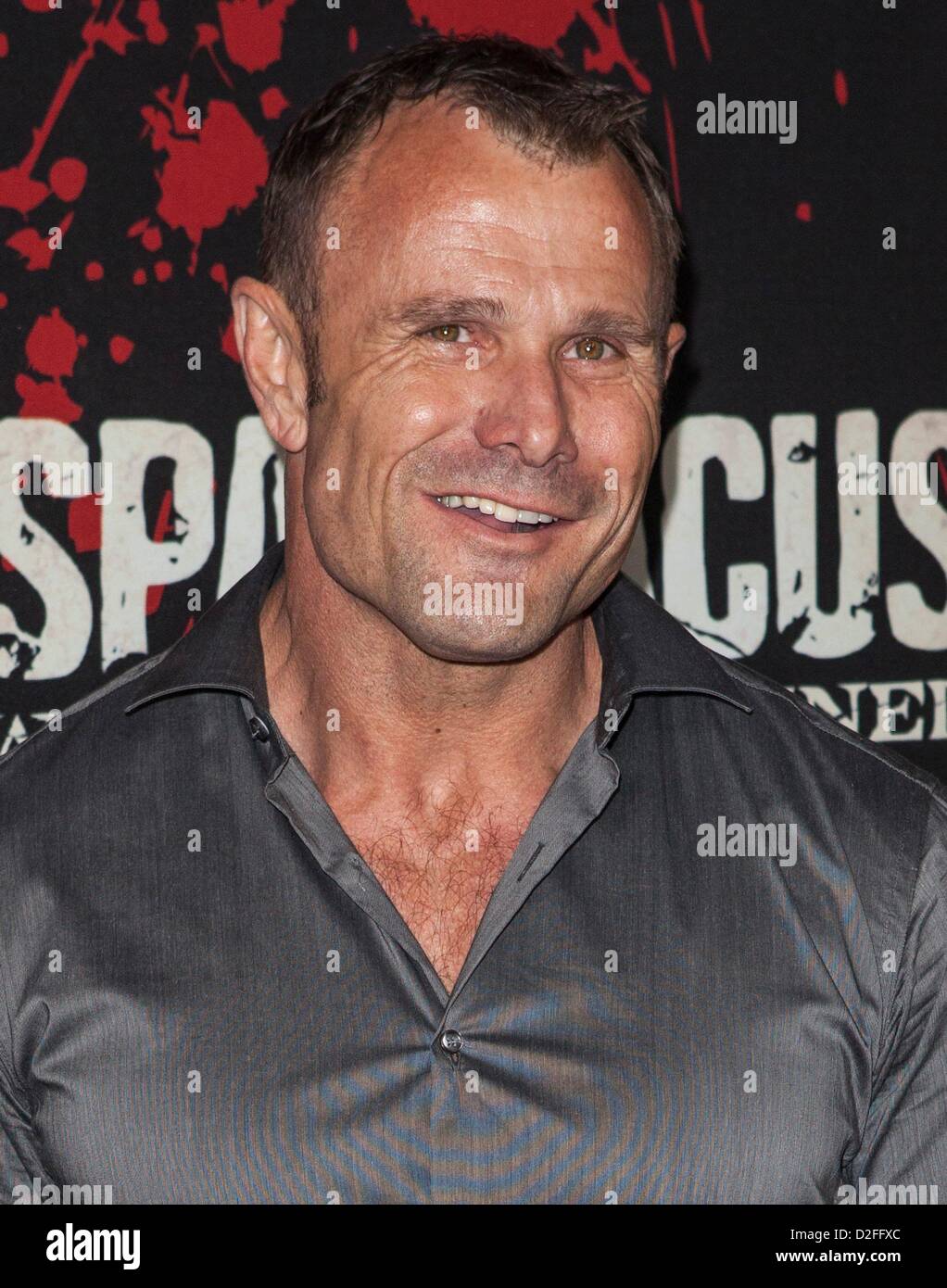 Barry Duffield at arrivals for SPARTACUS: WAR OF THE DAMNED Season  Premiere, Regal Cinemas L.A. Live, Los Angeles, CA January 22, 2013. Photo  By: Emiley Schweich/Everett Collection/Alamy live news Stock Photo -