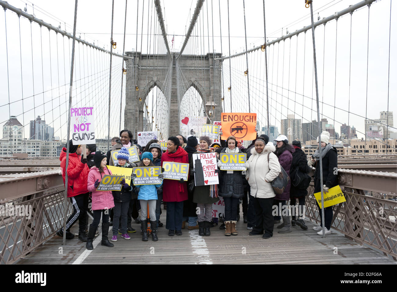 One Million Moms For Gun Control Demonstration In Nyc On January To Call For Stricter