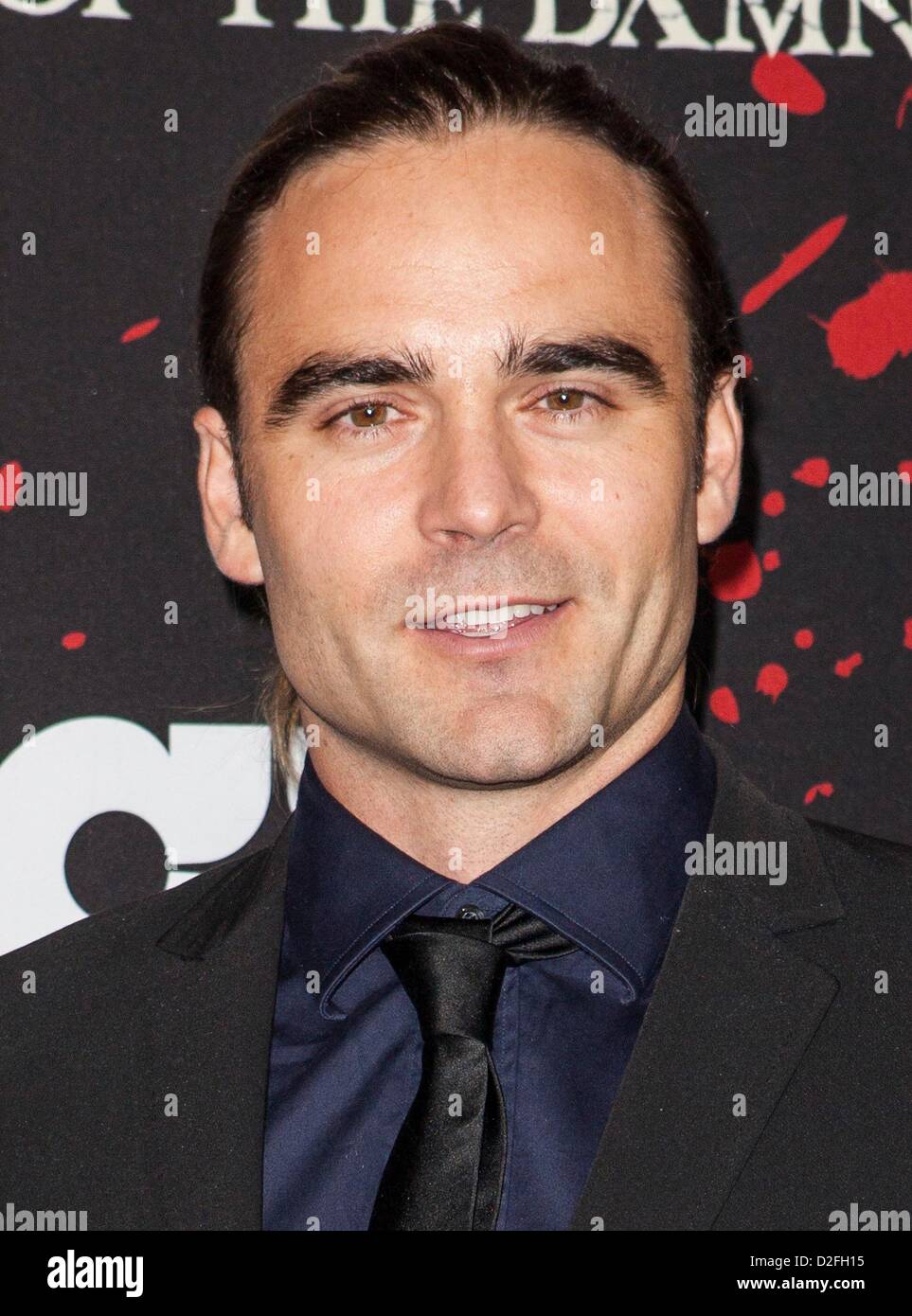 Dustin Clare at arrivals for SPARTACUS: WAR OF THE DAMNED Season Premiere, Regal Cinemas L.A. Live, Los Angeles, CA January 22, 2013. Photo By: Emiley Schweich/Everett Collection/Alamy live news.  Stock Photo