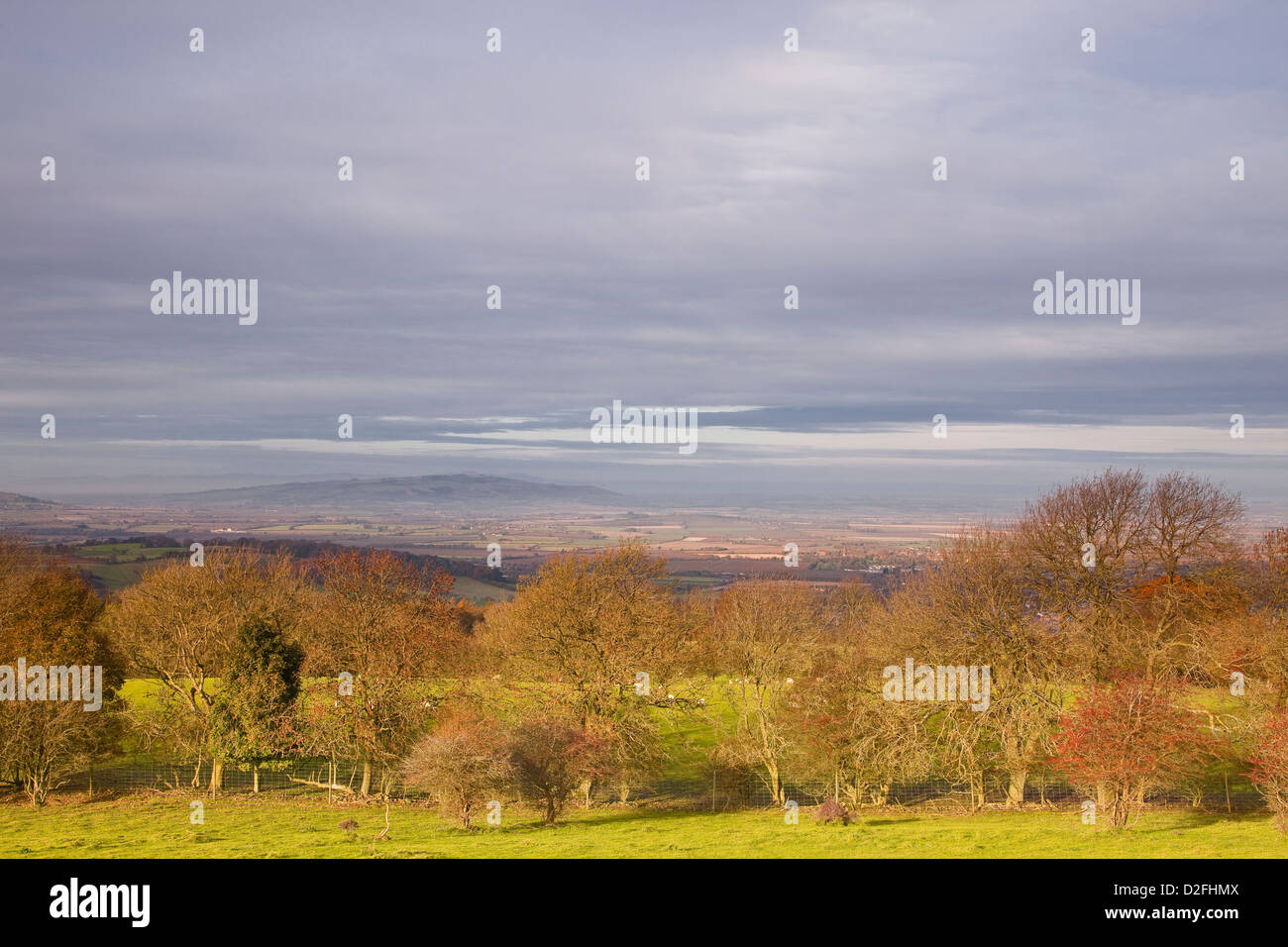 The Worcestershire countryside from Broadway Hill Stock Photo Alamy