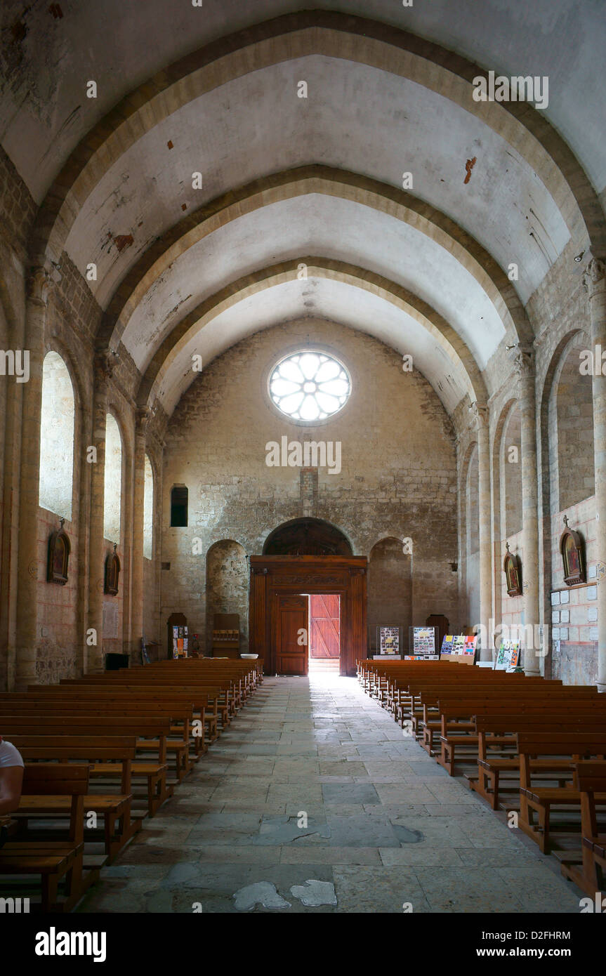 Layrac Cluniac romanesque Church Saint Martin Lot et Garonne Stock Photo