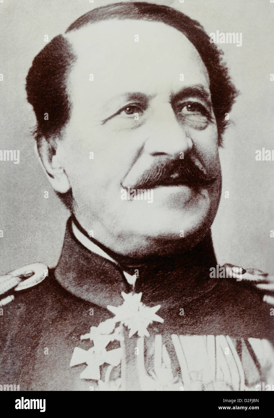 Adolf von Zastrow, 1801-1875, Prussian general of the infantry, Franco-Prussian War or Franco-German War, 1870-71, Stock Photo