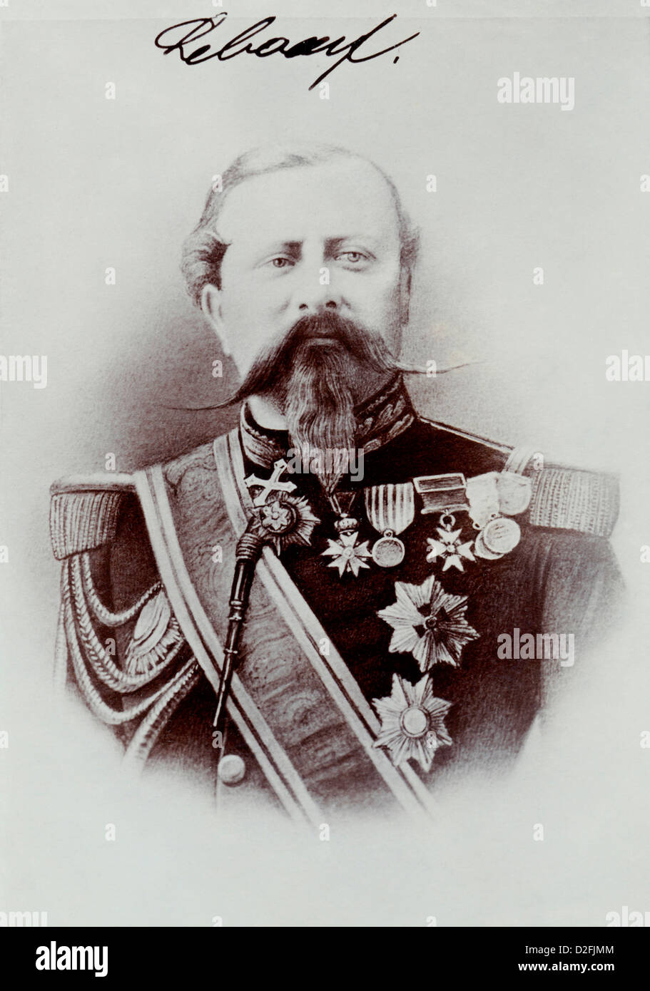 Edmond Leboeuf, 1809-1888, marshal of France and Minister of War, Franco-Prussian War or Franco-German War 1870-1871, Stock Photo
