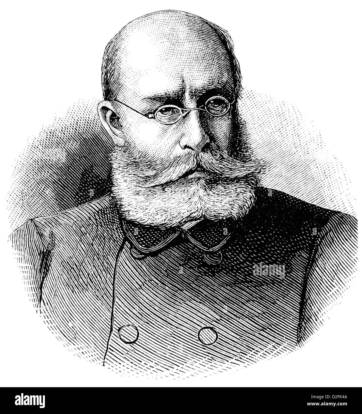 Louis Léon César Faidherbe, 1818-1889, French General, Franco-Prussian War or Franco-German War, 1870-1871, Stock Photo