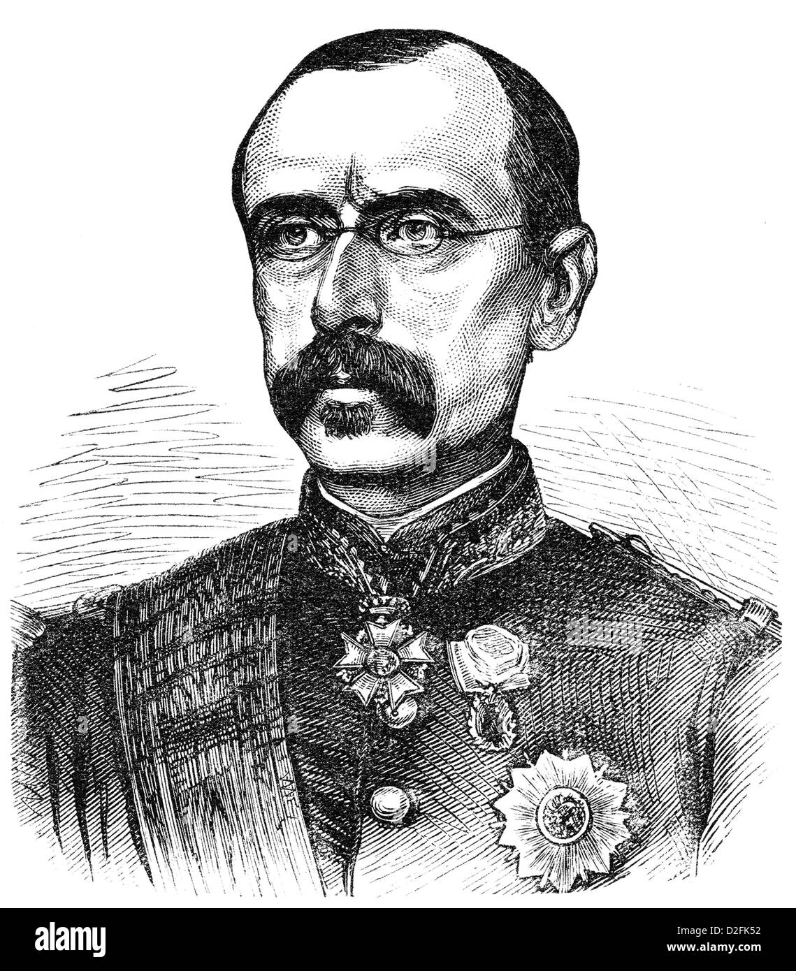 Louis Léon César Faidherbe, 1818-1889, French General, Franco-Prussian War or Franco-German War, 1870-1871 Stock Photo