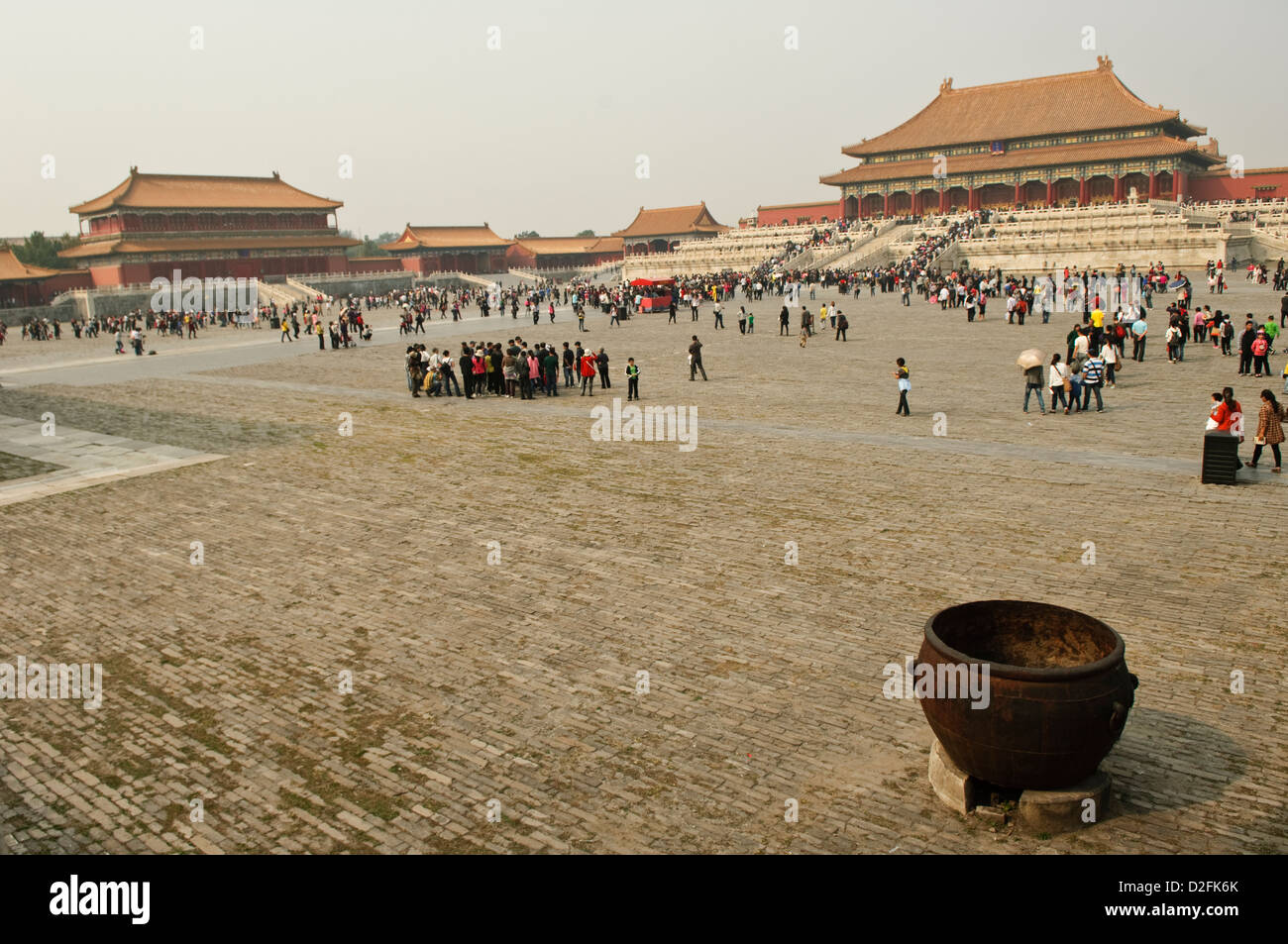 the main court of the forbidden city, beijing, china Stock Photo