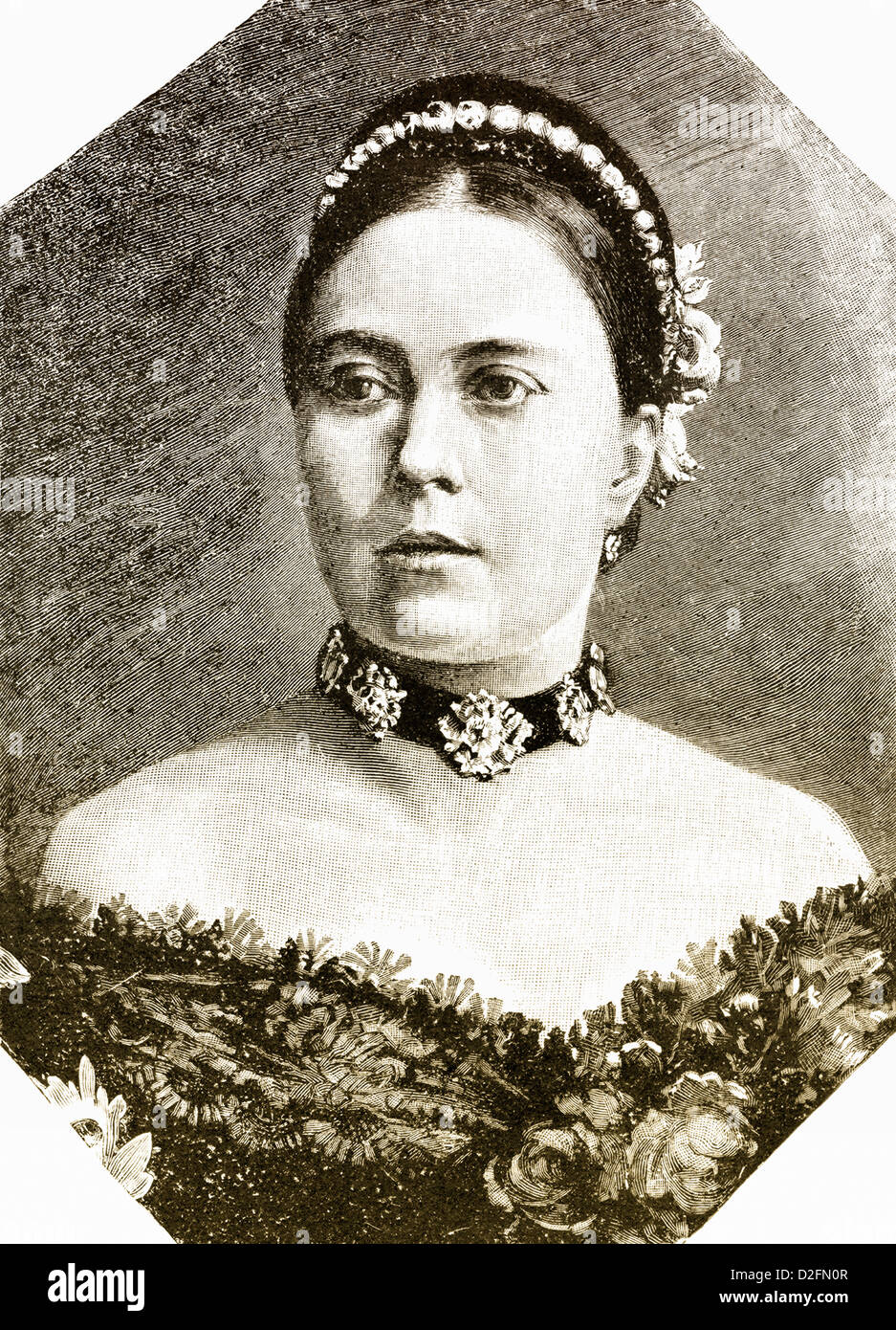 Victoria Adelaide Mary Louisa, Princess of Great Britain and Ireland Queen of Prussia Stock Photo