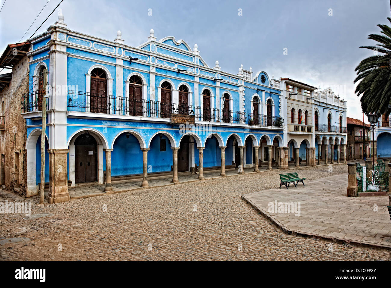 colonial architecture in Totora, Bolivia, South America Stock Photo