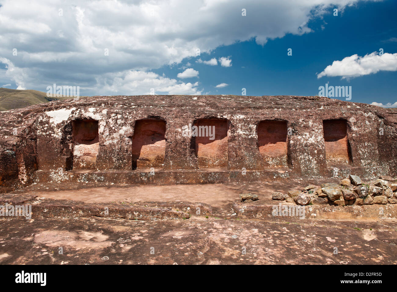 Inca Archaeological site El Fuerte de Samaipata, UNESCO world culture heritage, Bolivia, South America Stock Photo