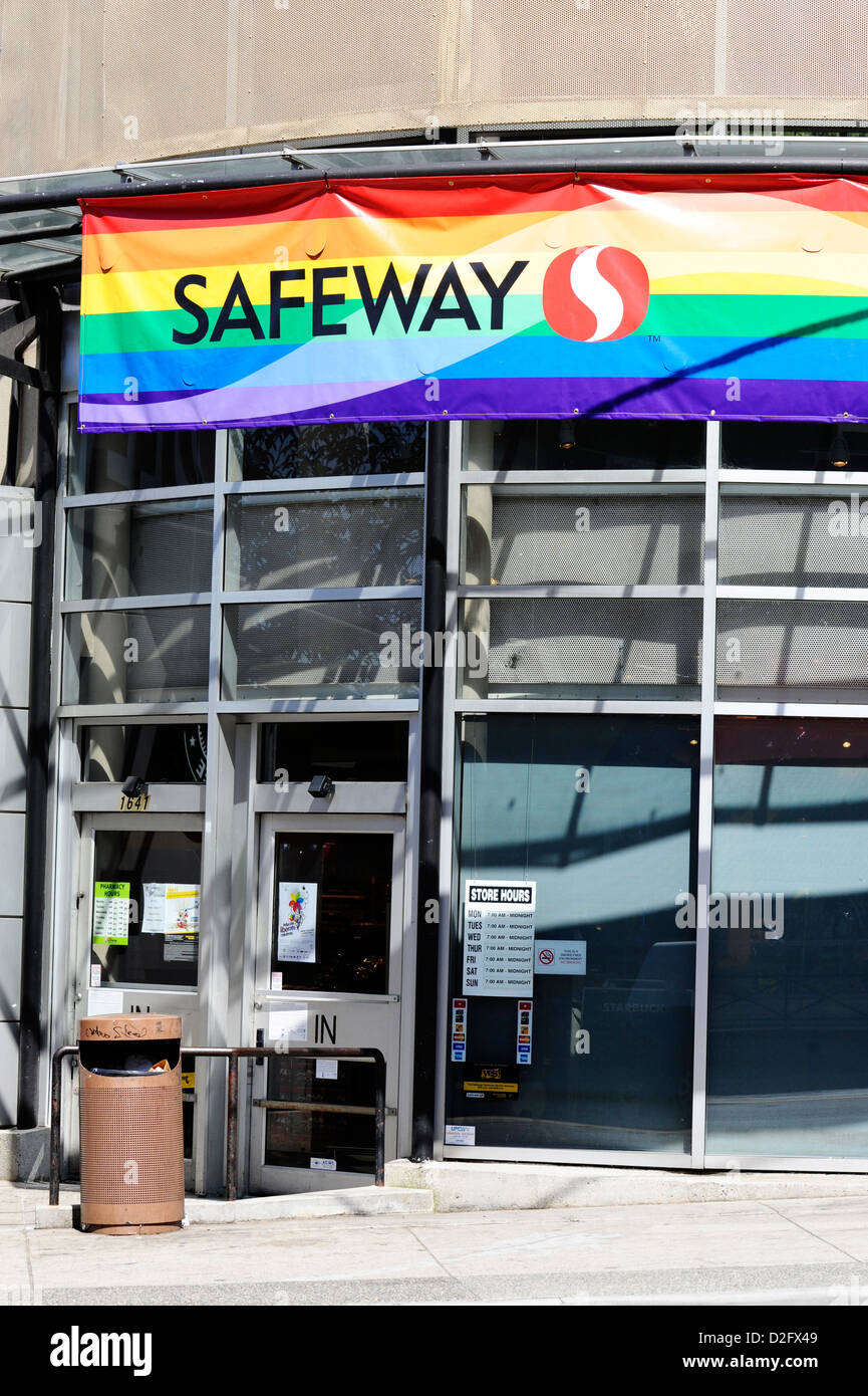 A Safeway store in Davie St, Vancouver Stock Photo Alamy