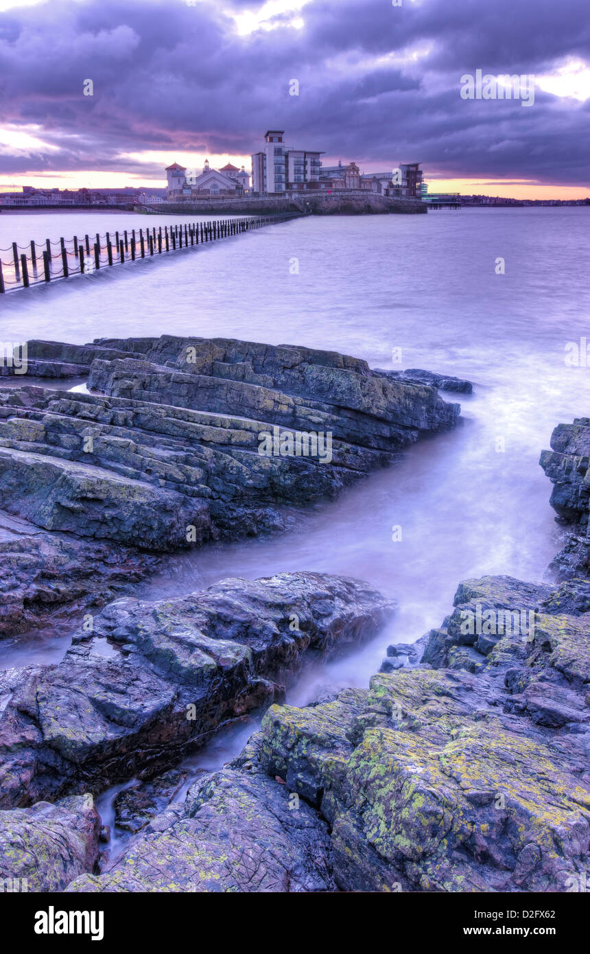 Knightstone Island, WestonsuperMare, Somerset, United Kingdom Stock