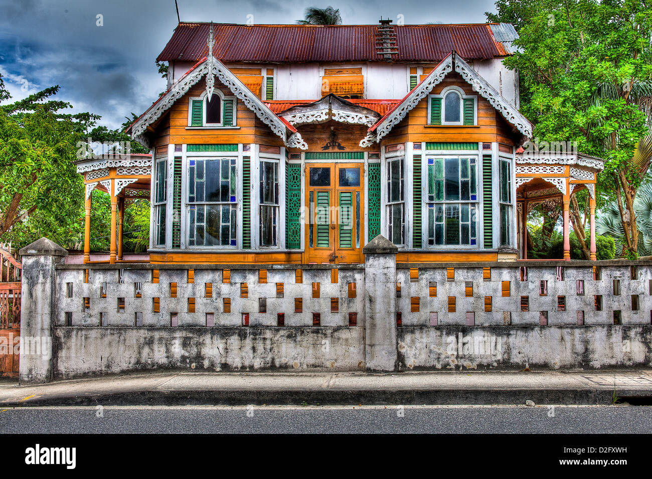 A house in Barbados Stock Photo Alamy