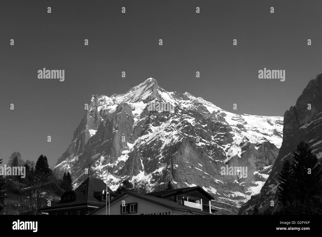 Central swiss alps Black and White Stock Photos & Images - Alamy
