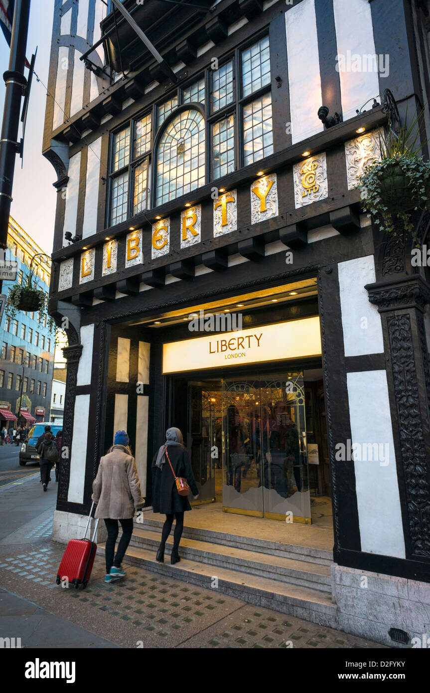 Liberty, London, UK - entrance on Regent Street Stock Photo