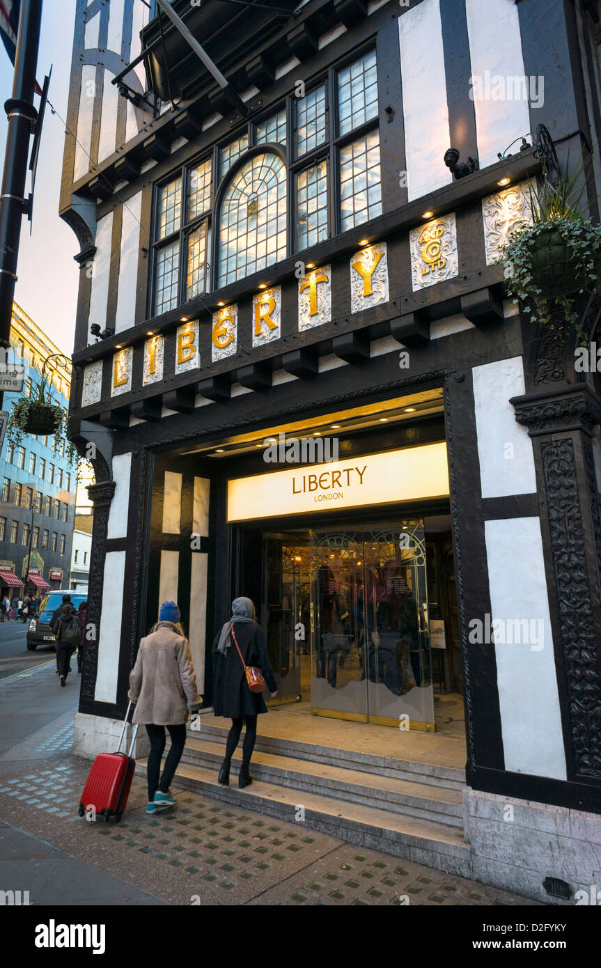 Liberty store, London, UK - entrance on Regent Street Stock Photo