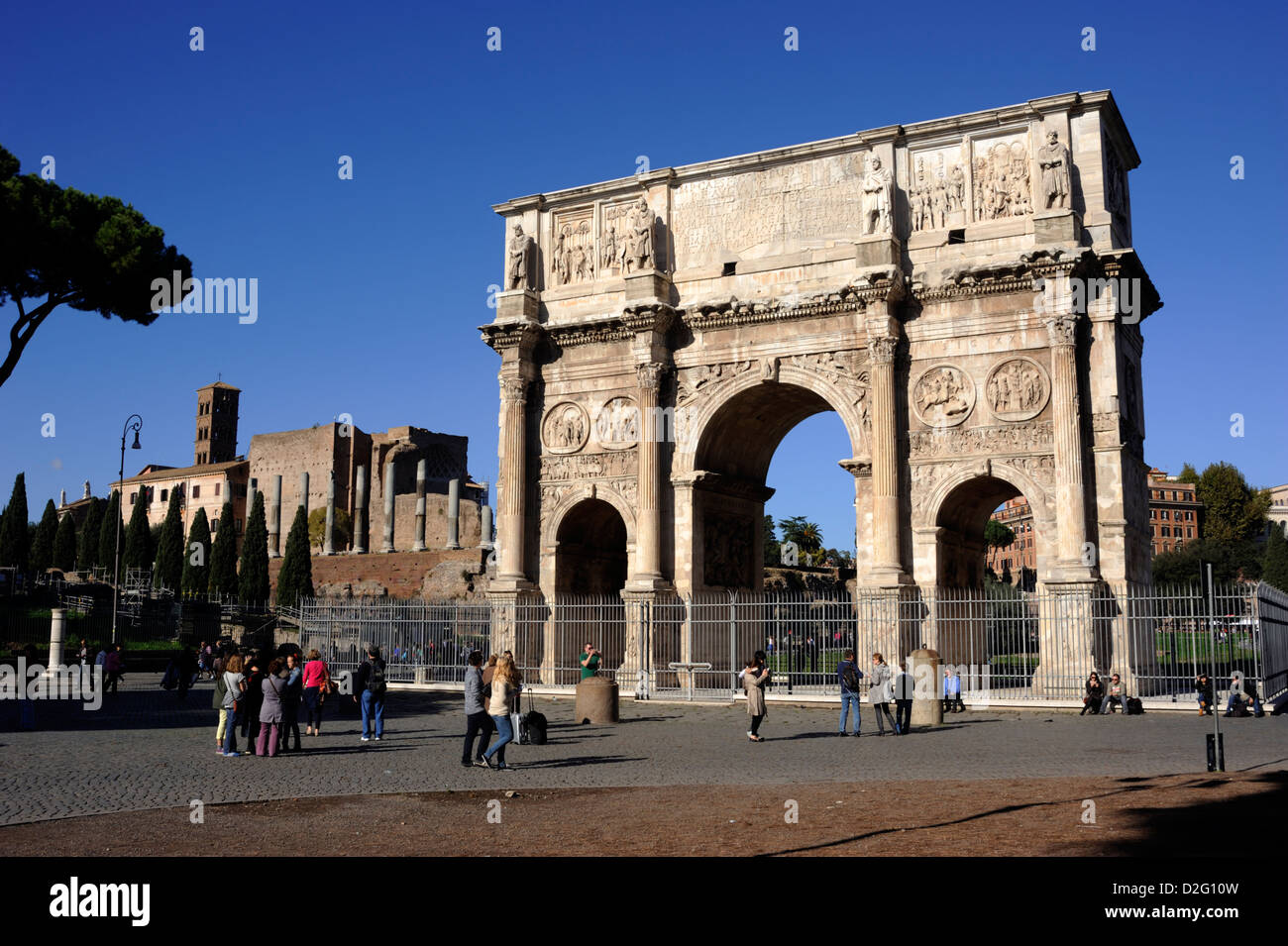 italy, rome, arch of constantine Stock Photo