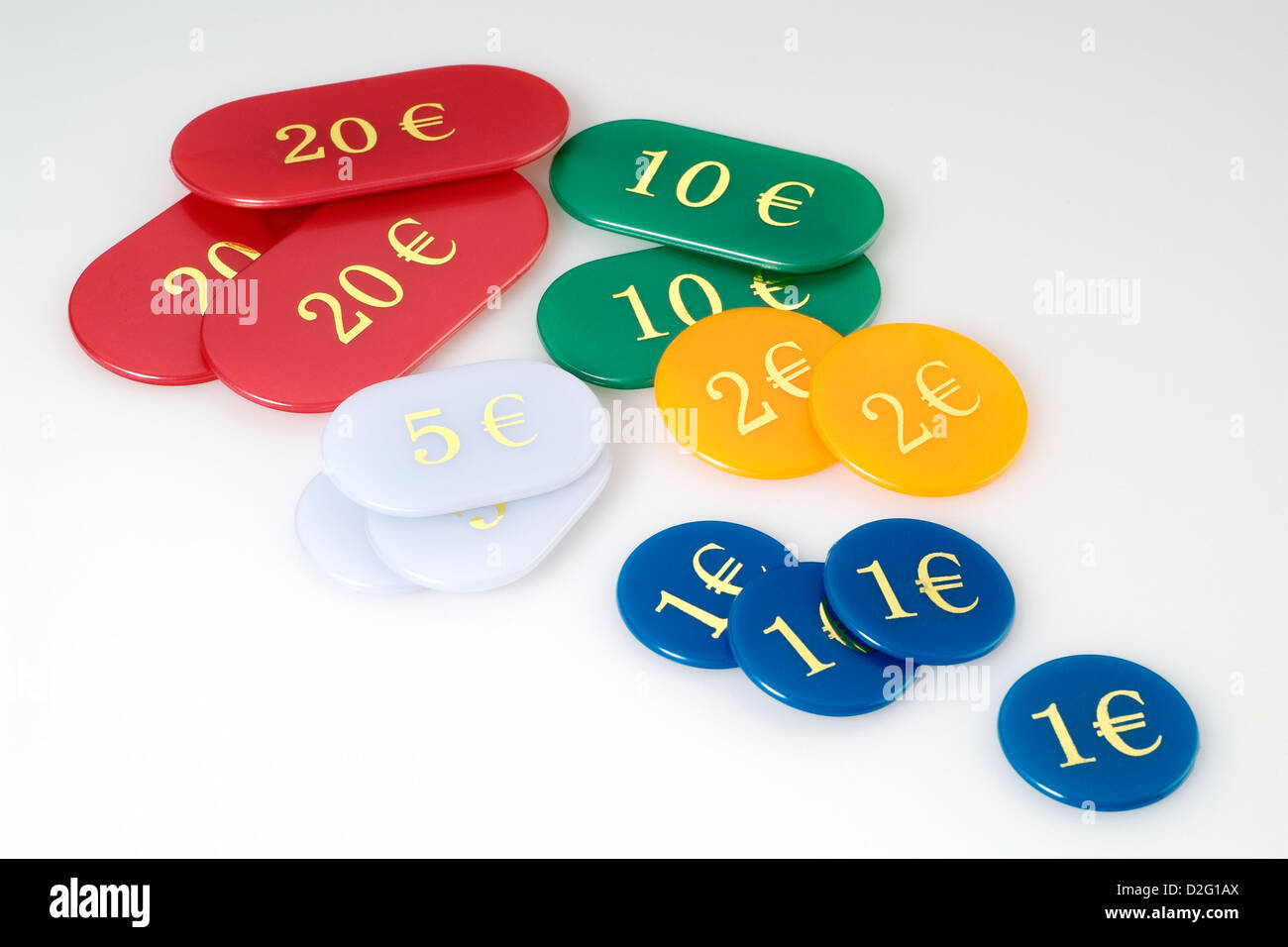 Gambling chips Stock Photo