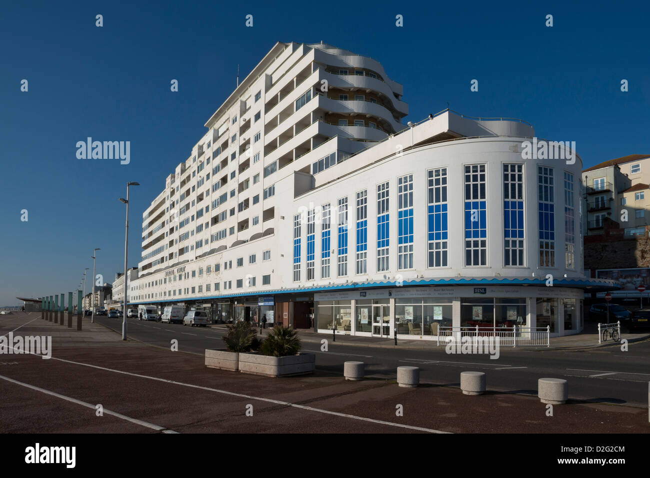 Marine Court in St Leonards onSea, Hastings Stock Photo Alamy