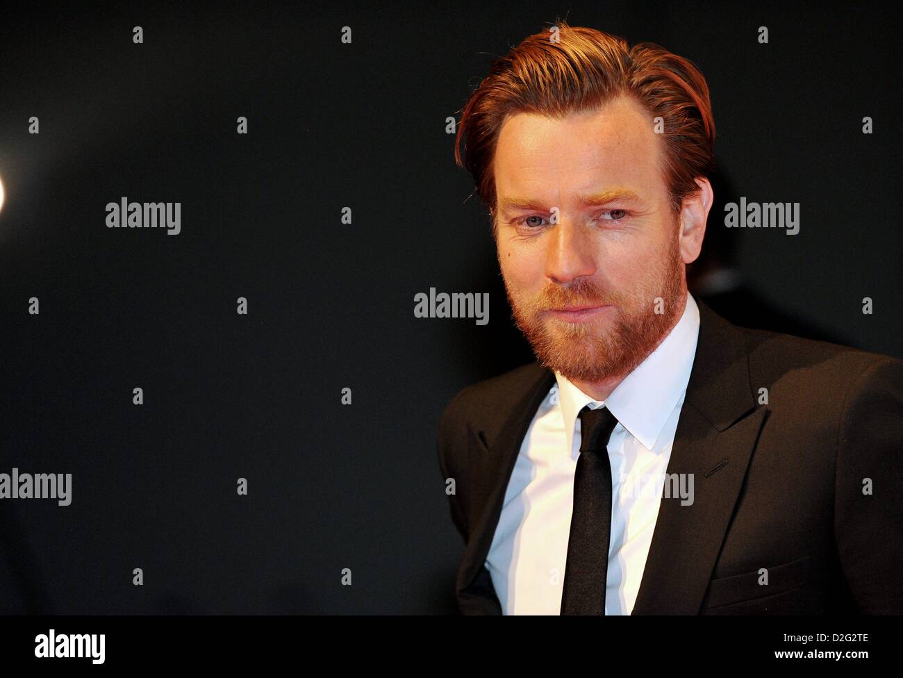 Geneva, Switzerland. 22nd January 2013. Scottish Actor Ewan Mc Gregor attends at IWC Race Night Dinner in Geneva.The swiss watch manufactur celebrated its new Ingenieur collection as well as the partnershipwith the Mercedes AMG Petronas Formula One Team. Photo: Frank May/picture alliance/ Alamy Live News Stock Photo